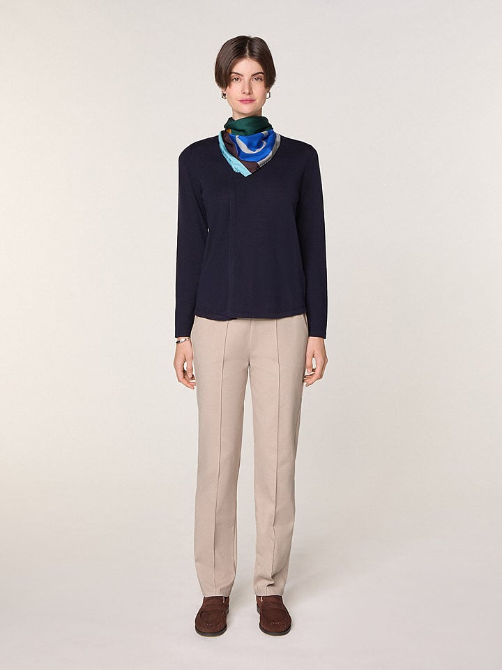 Rodier Wełniany sweter w kolorze granatowym rozmiar: S