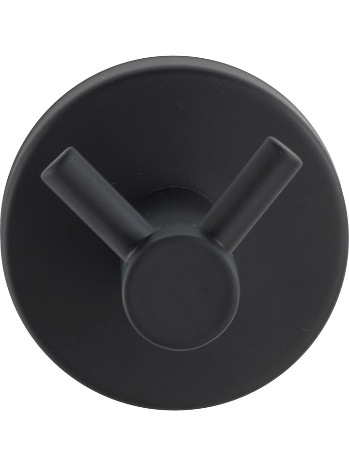 Wenko Haczyk ścienny "Bosio" w kolorze czarnym - Ø 5,5 cm rozmiar: onesize