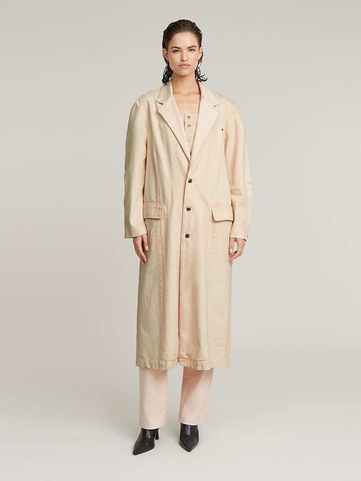 G-Star Płaszcz przejściowy w kolorze beżowym rozmiar: XS