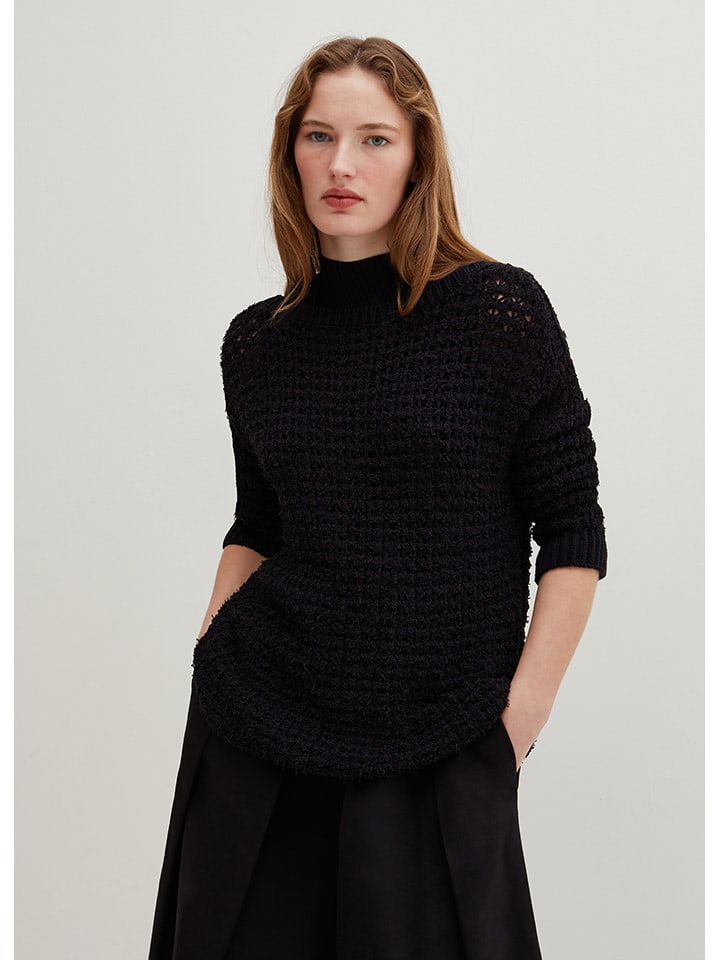 STEFANEL Sweter w kolorze czarnym rozmiar: XS