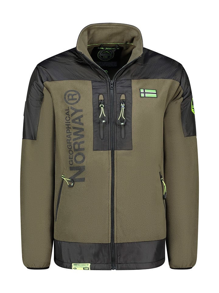 Geographical Norway Kurtka polarowa "Tulene" w kolorze khaki rozmiar: S