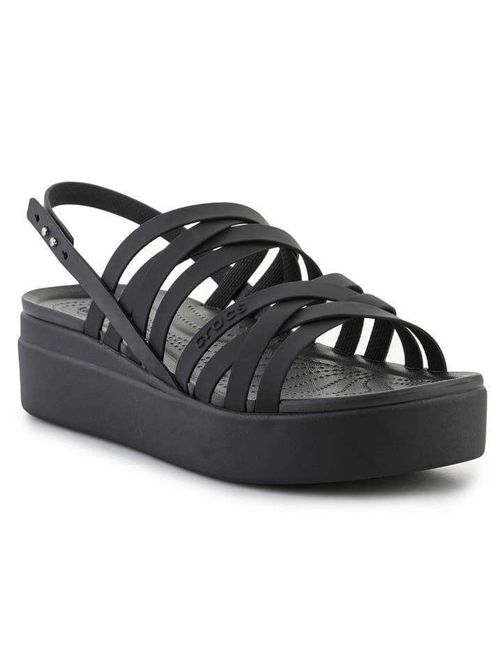 Crocs Sandały "Brooklyn Strappy" w kolorze czarnym rozmiar: 42/43