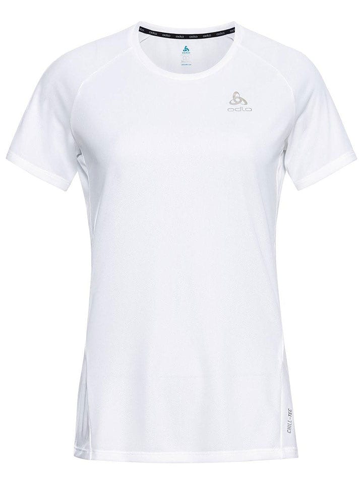 Odlo Koszulka sportowa "Essential Chill-Tec" w kolorze białym rozmiar: L