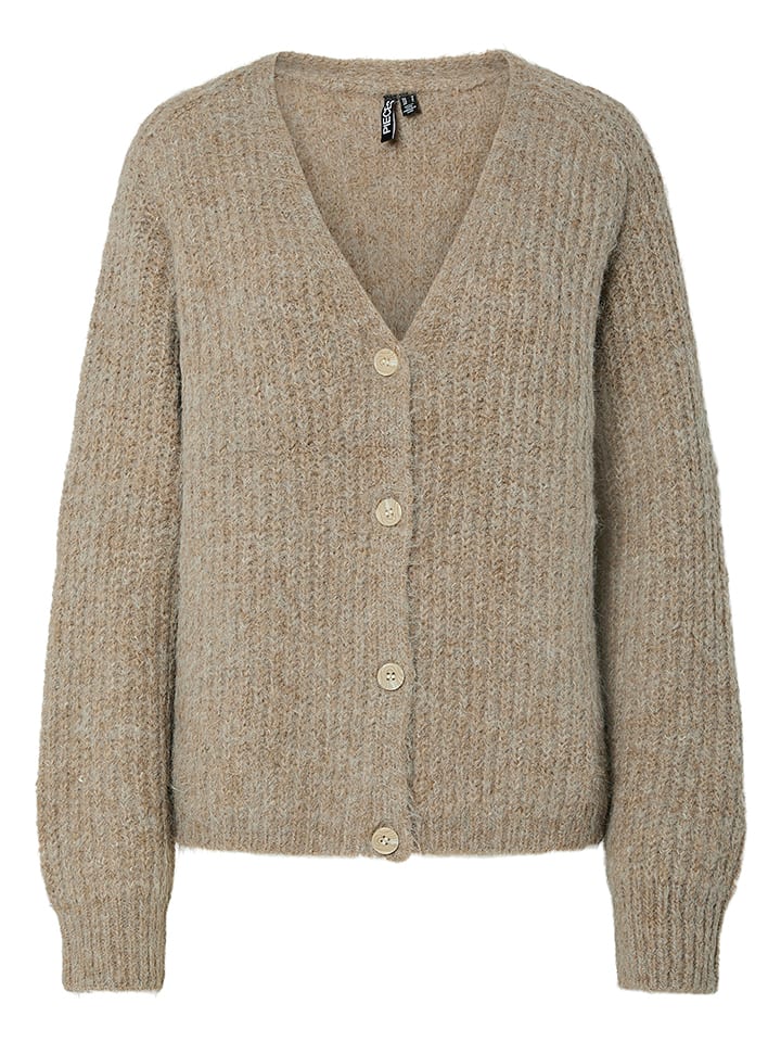 Pieces Kardigan w kolorze beżowym rozmiar: XL