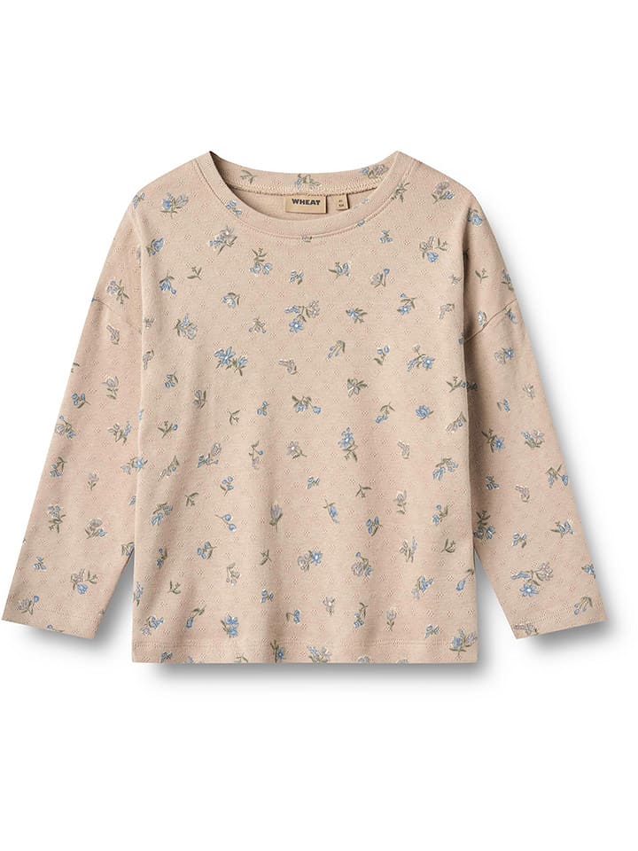 Wheat Koszulka "Thilda" w kolorze beżowym rozmiar: 110