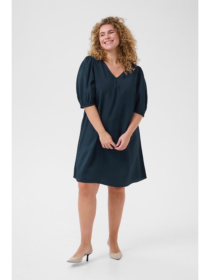 KAFFE curve Sukienka w kolorze morskim rozmiar: 50