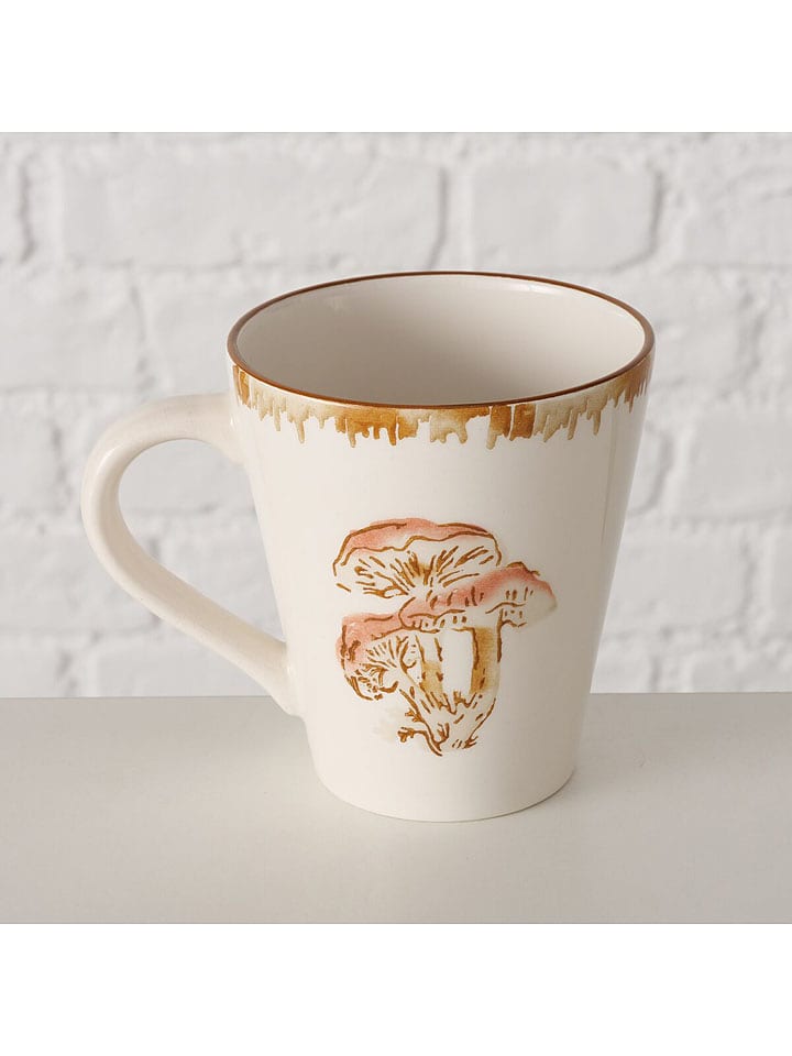 Boltze Kubek jumbo "Trinson" w kolorze kremowo-brązowym - 440 ml rozmiar: onesize