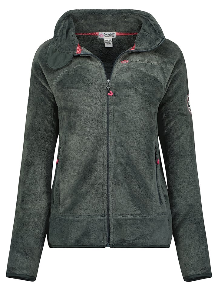 Canadian Peak Kurtka polarowa "Udilas" w kolorze szarym rozmiar: M