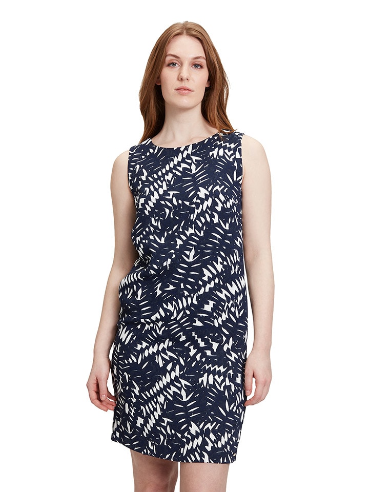 BETTY & CO Sukienka w kolorze granatowo-białym rozmiar: 40