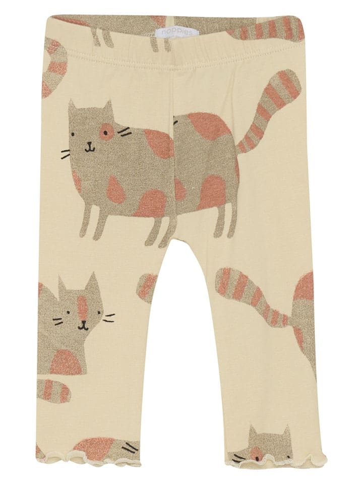 Noppies Legginsy "Tullytown" w kolorze beżowym rozmiar: 56