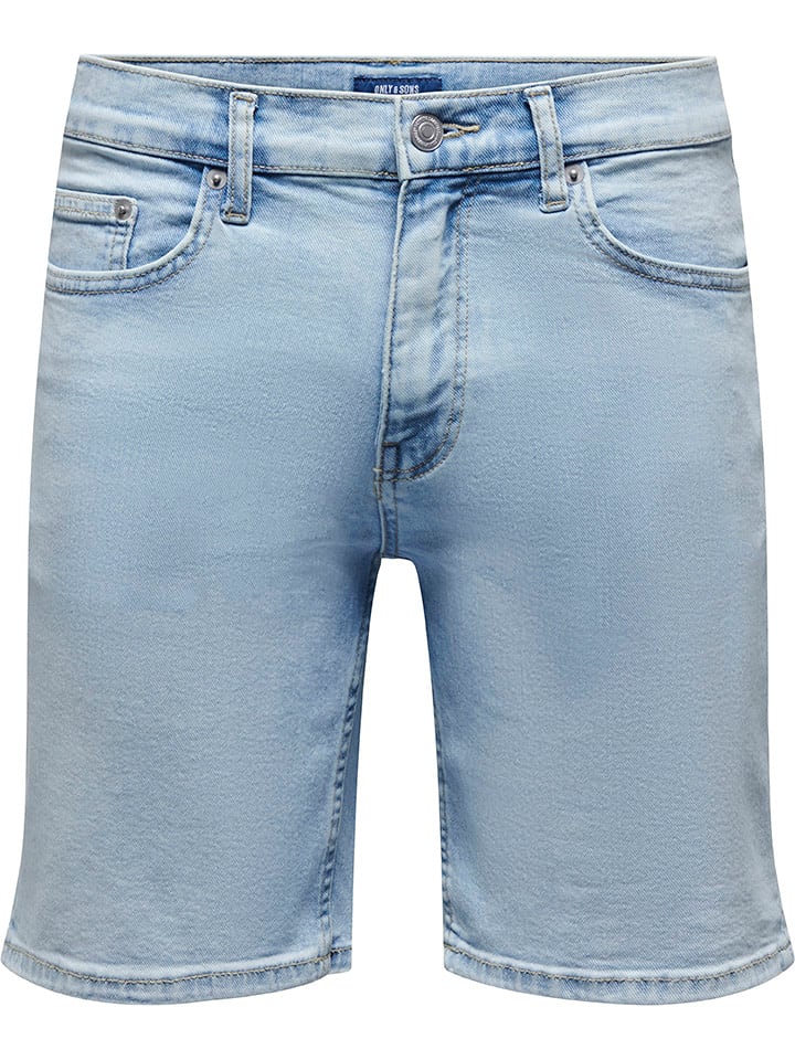 ONLY & SONS Szorty dżinsowe "Weft" w kolorze błękitnym rozmiar: XXL