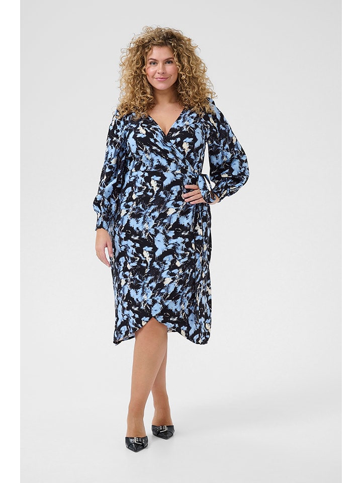 Kaffe Sukienka w kolorze czarno-błękitnym rozmiar: 50