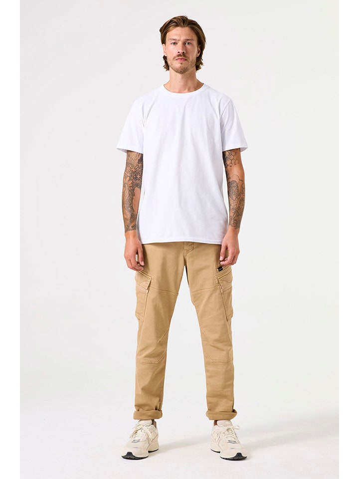 Garcia Bojówki w kolorze beżowym rozmiar: W34