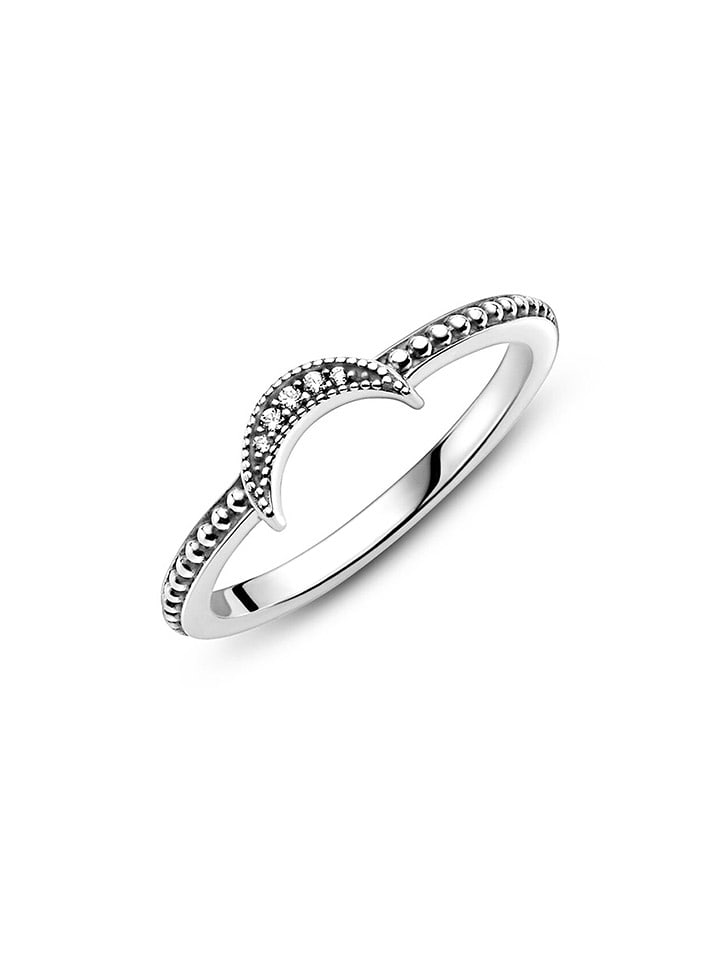 Pandora Srebrny pierścionek z cyrkoniami rozmiar: 48