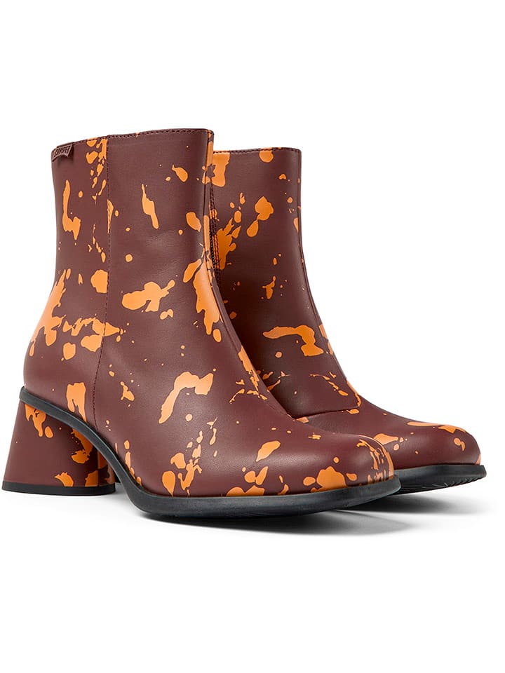 Camper Skórzane botki ze wzorem rozmiar: 39