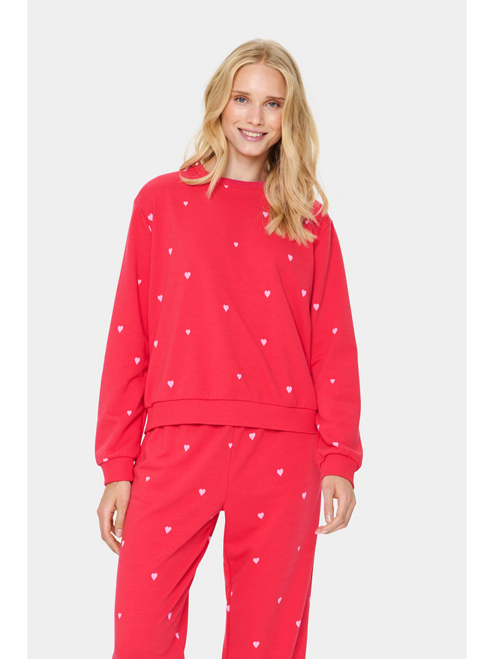 SAINT TROPEZ Sweter "Saint Tropez" w kolorze różowym rozmiar: M