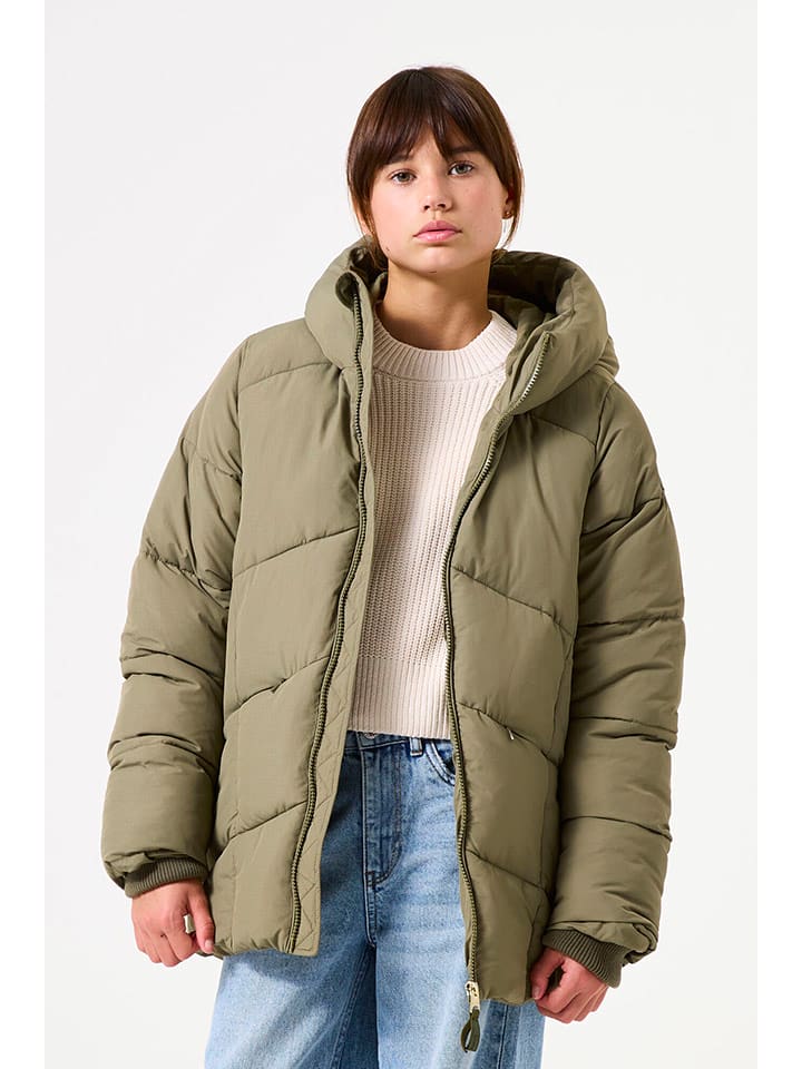 Garcia Płaszcz pikowany w kolorze khaki rozmiar: 128/134