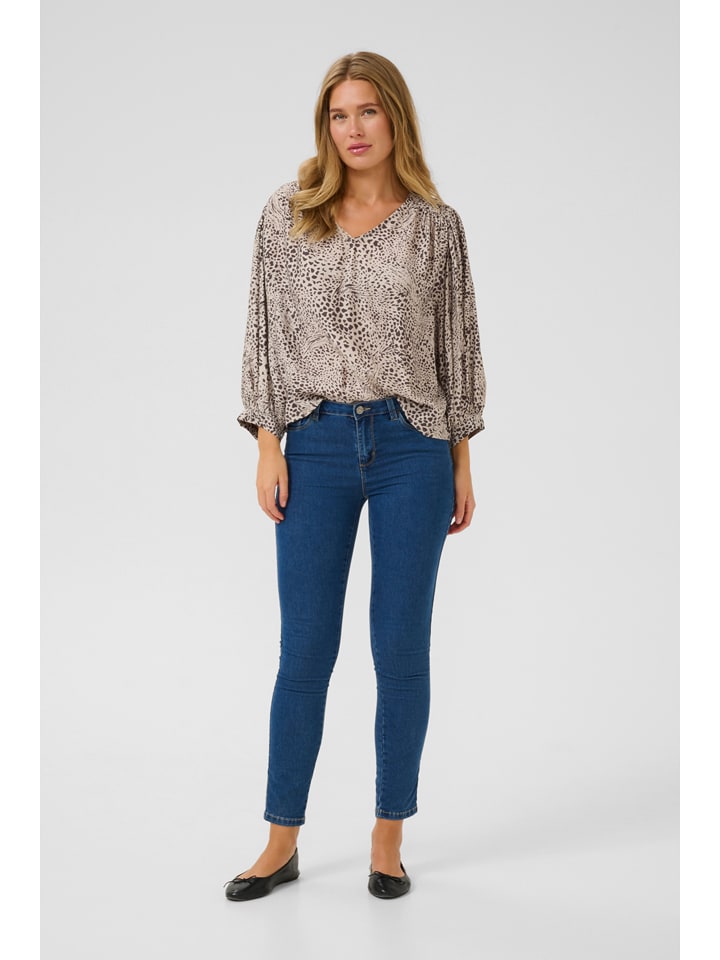 Kaffe Bluzka w kolorze beżowym rozmiar: 36