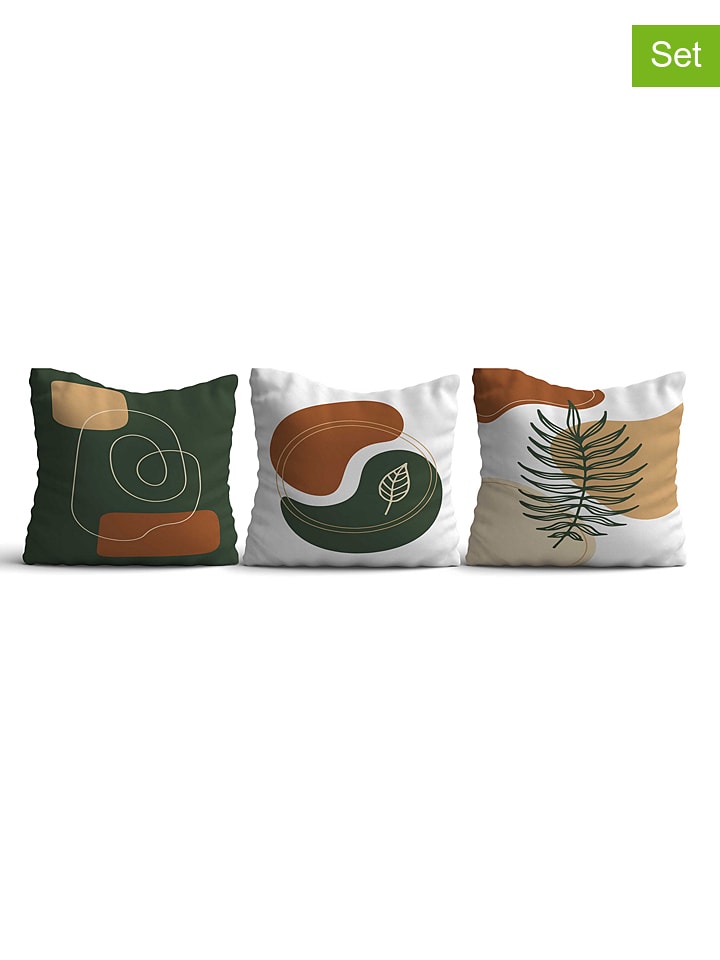ABERTO DESIGN Poduszki (3 szt.) ze wzorem rozmiar: 43x43 cm