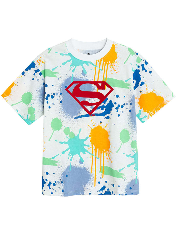 COOL CLUB Koszulka w kolorze białym ze wzorem rozmiar: 152