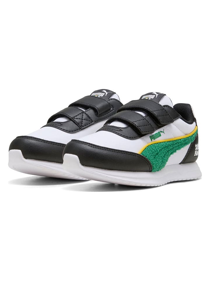 Puma Sneakersy "R78 Lightwind Super Puma" w kolorze biało-czarno-zielonym rozmiar: 28,5