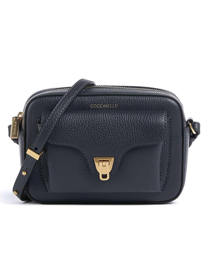 COCCINELLE Skórzana torebka w kolorze granatowym - 15 x 21 x 7 cm rozmiar: onesize