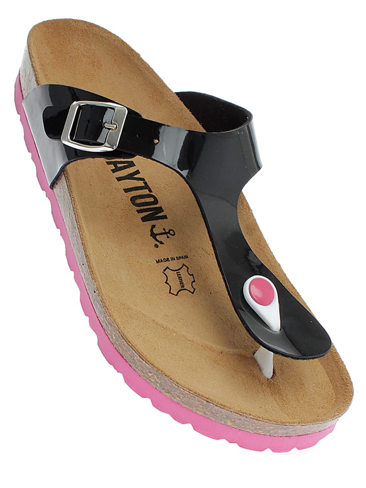 BAYTON Japonki w kolorze czarnym rozmiar: 38