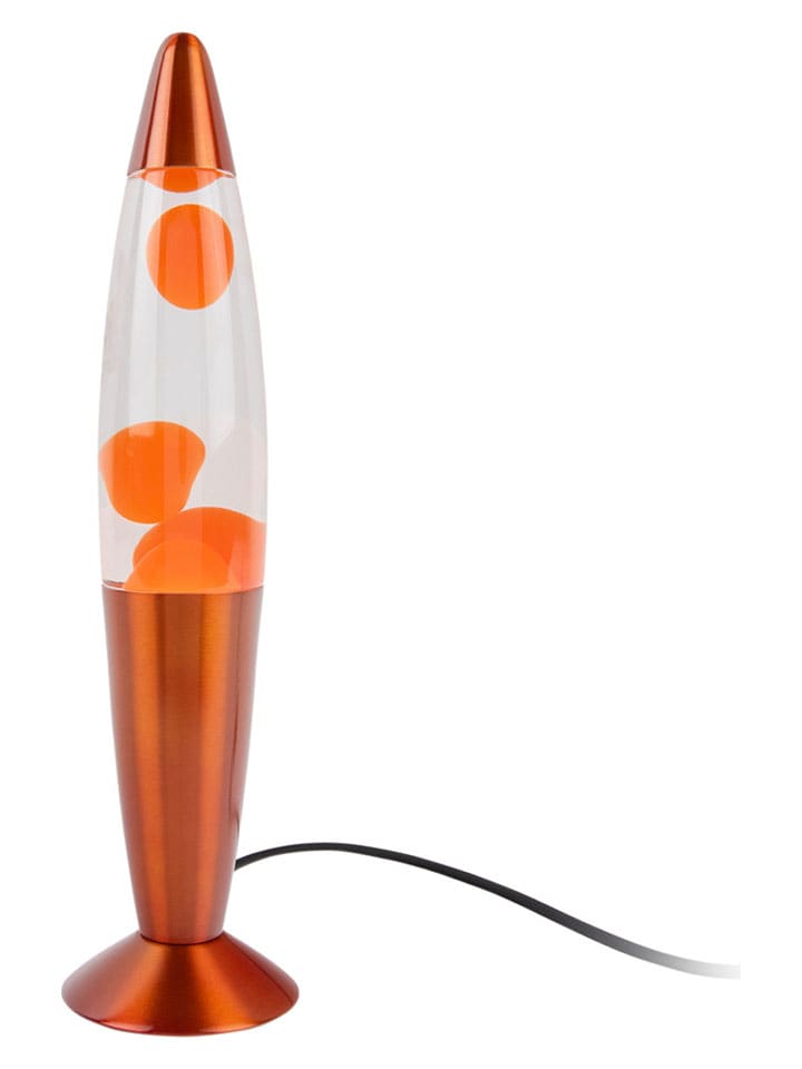 Leitmotiv Lampa lawa "Rocket" w kolorze pomarańczowym - wys. 41,4 x Ø 10,8 cm rozmiar: onesize