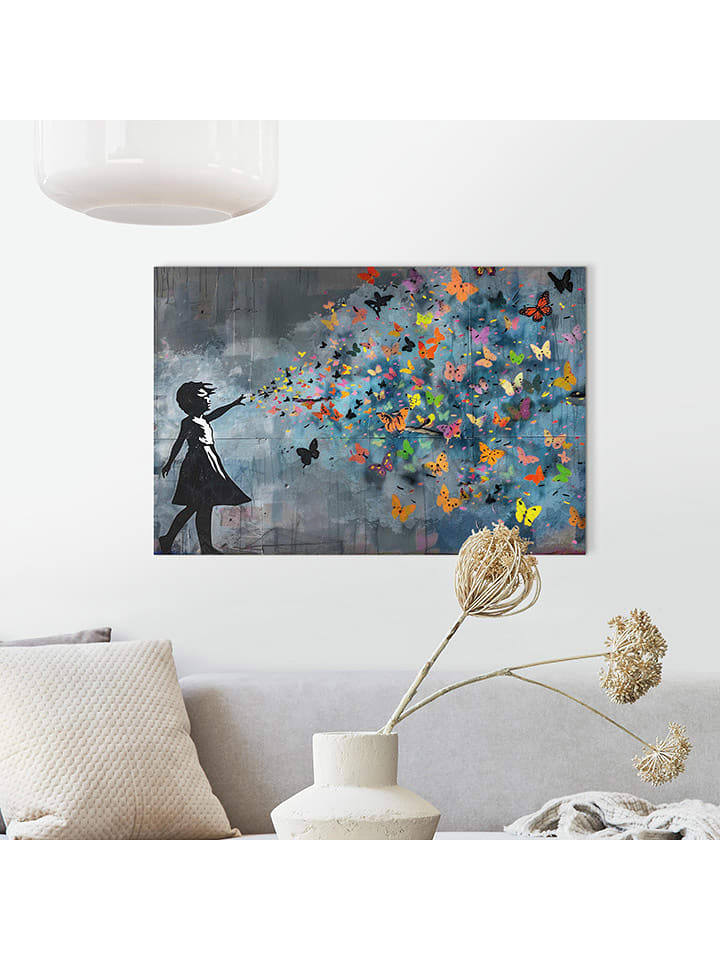 Orangewallz Druk artystyczny "Balloon Girl" rozmiar: 60x90 cm