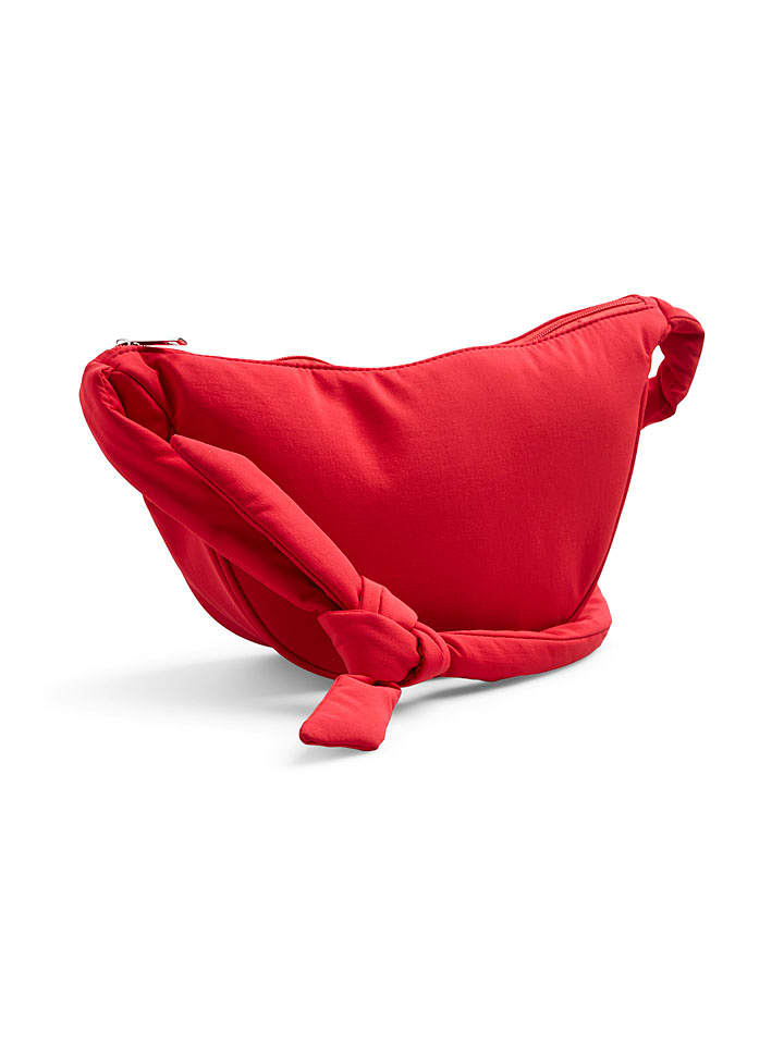 Pieces Torebka "Manda" w kolorze czerwonym - 31 x 18 x 8 cm rozmiar: onesize