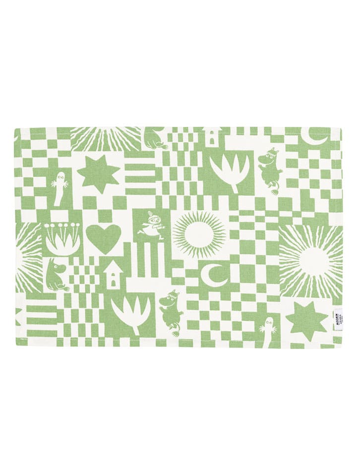 Moomin Podkładka stołowa "Party" w kolorze zielonym - 48 x 67 cm rozmiar: onesize
