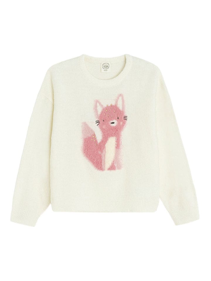 COOL CLUB Sweter w kolorze kremowym rozmiar: 110