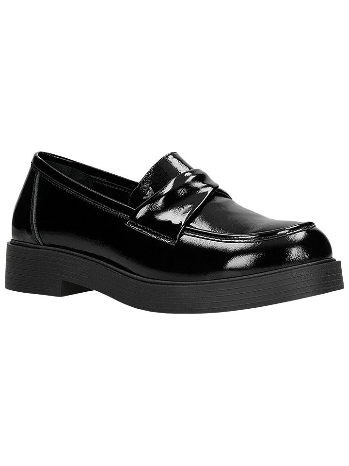 Wojas Skórzane mokasyny w kolorze czarnym rozmiar: 39