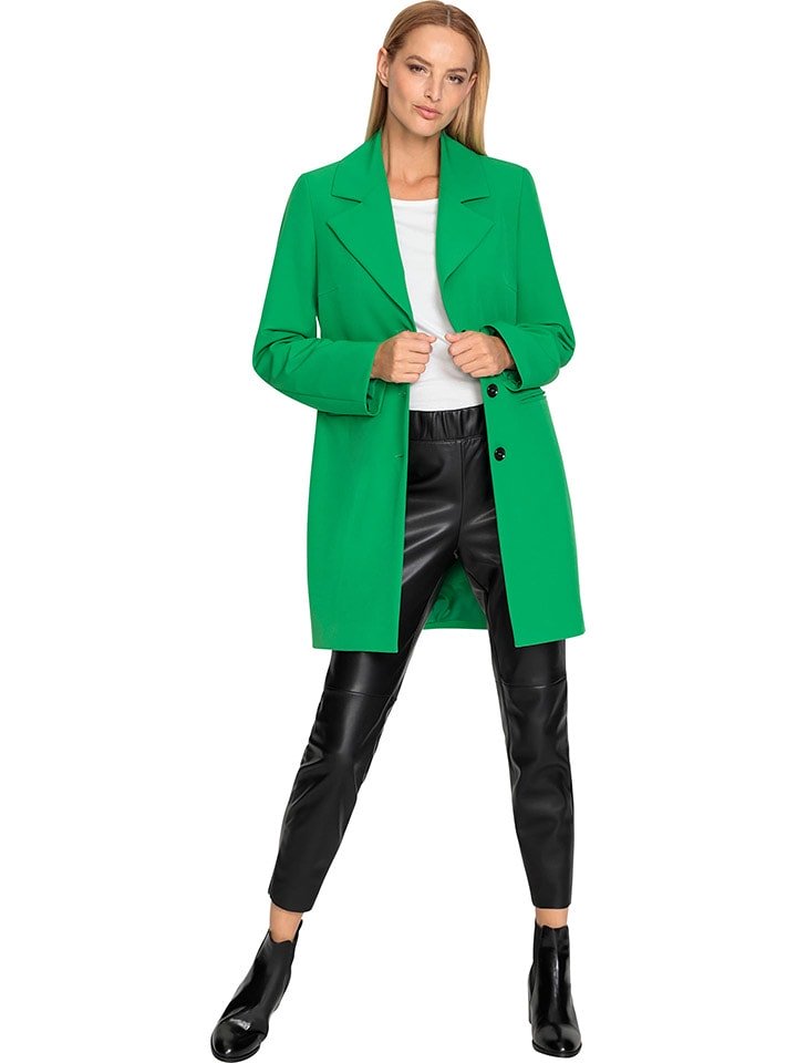 Heine Płaszcz przejściowy w kolorze zielonym rozmiar: 38