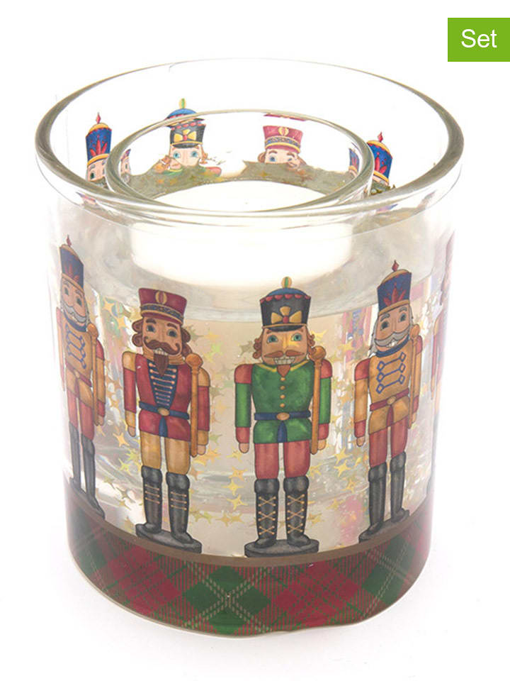 SiL Interiors Świece (2 szt.) ze wzorem - 2x 50 g rozmiar: onesize