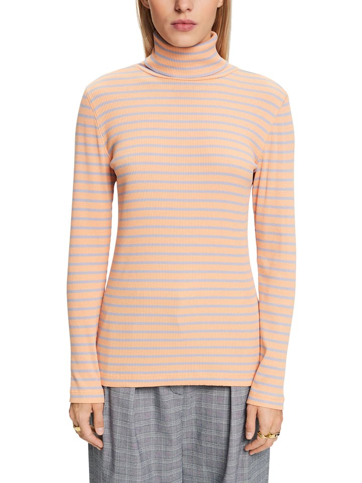 ESPRIT Koszulka w kolorze brzoskwiniowo-błękitnym rozmiar: L