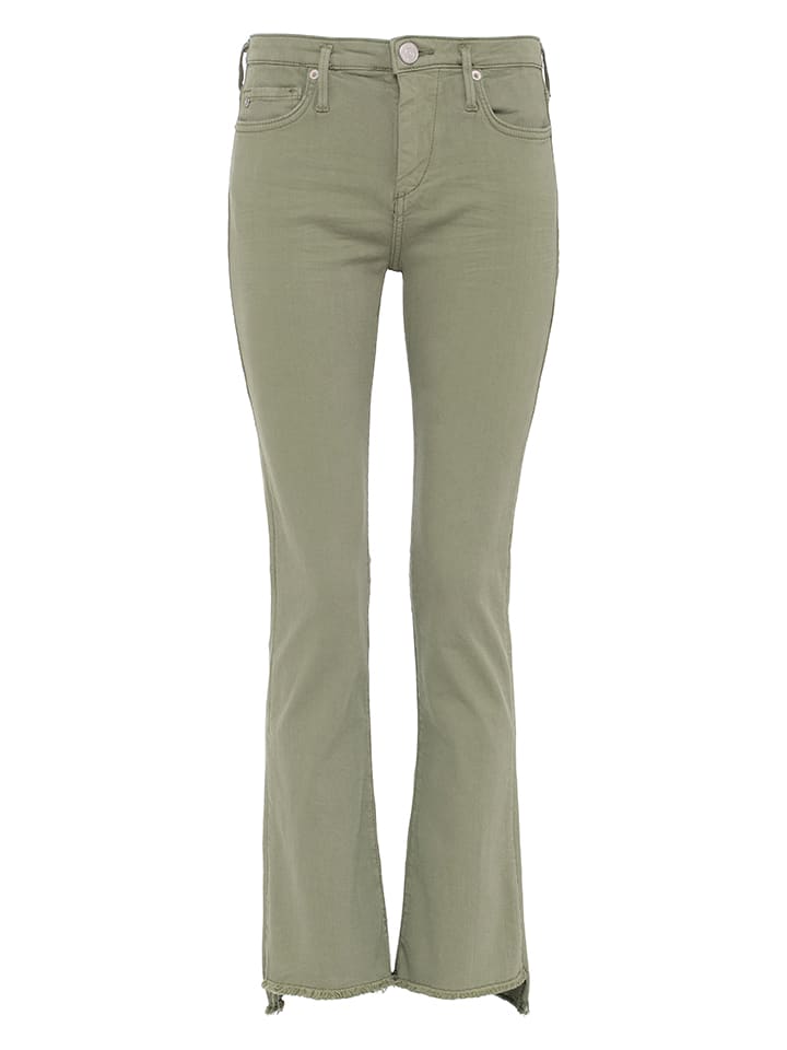 True Religion Dżinsy "Halle" - Slim fit - w kolorze khaki rozmiar: W30