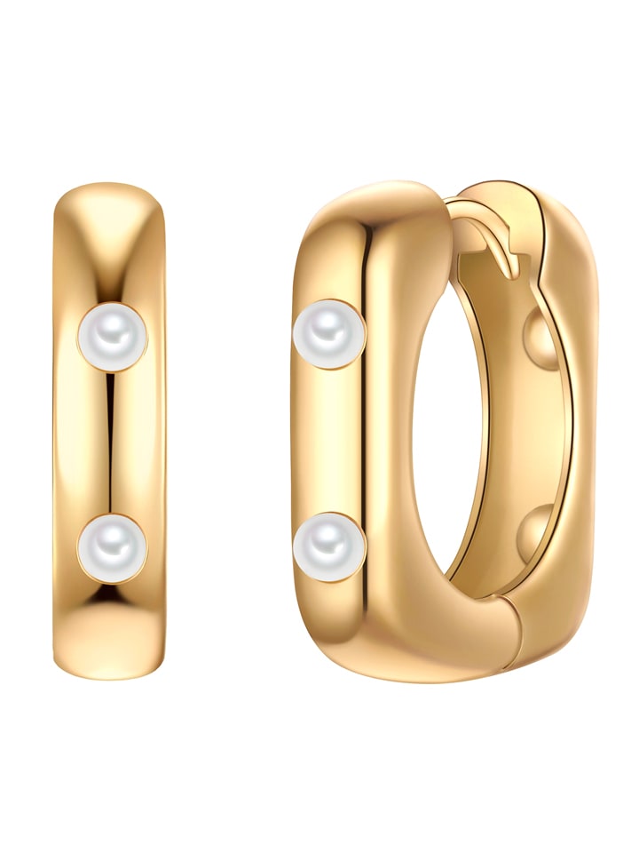 Yokoamii Pozłacane kolczyki-kreole rozmiar: onesize