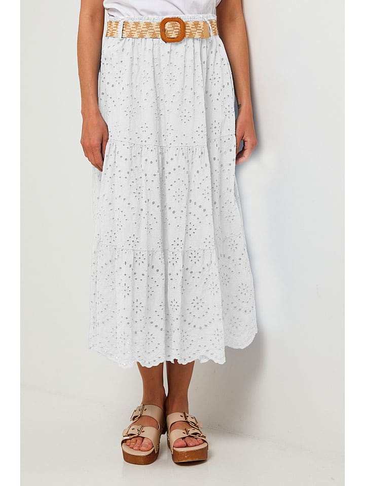 Lin Passion Lniana spódnica w kolorze białym rozmiar: 36/38