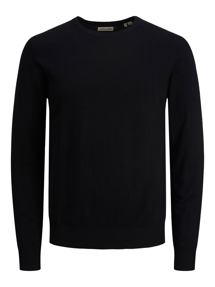 Jack & Jones Sweter "Emil" w kolorze czarnym rozmiar: M