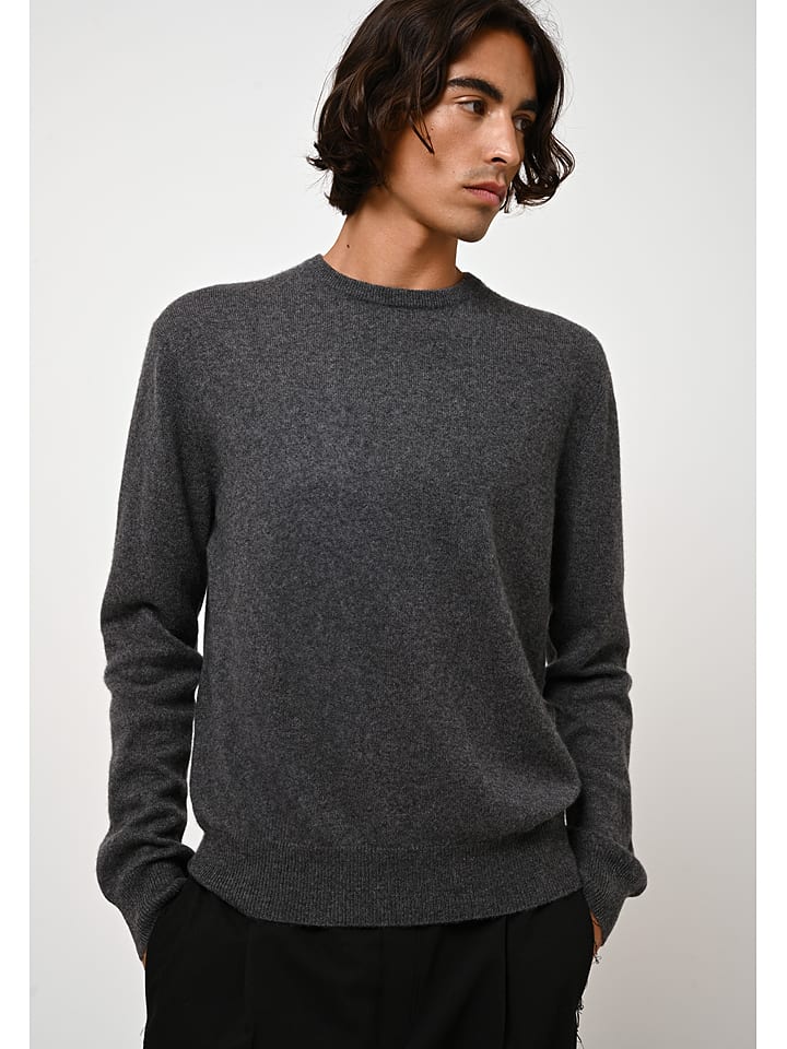 AUTHENTIC CASHMERE Kaszmirowy sweter "Aigliére" w kolorze antracytowym rozmiar: XL