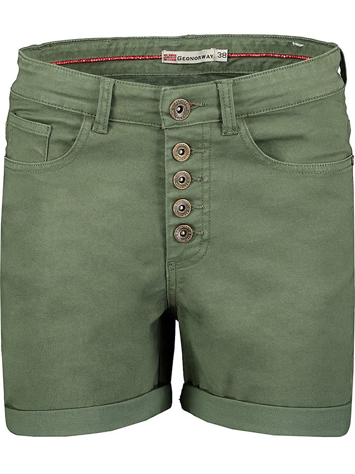 Geographical Norway Bermudy "Pisak" w kolorze khaki rozmiar: S