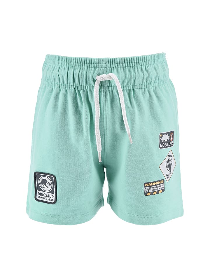 Jurassic World Szorty "Park Jurajski" w kolorze miętowym rozmiar: 104
