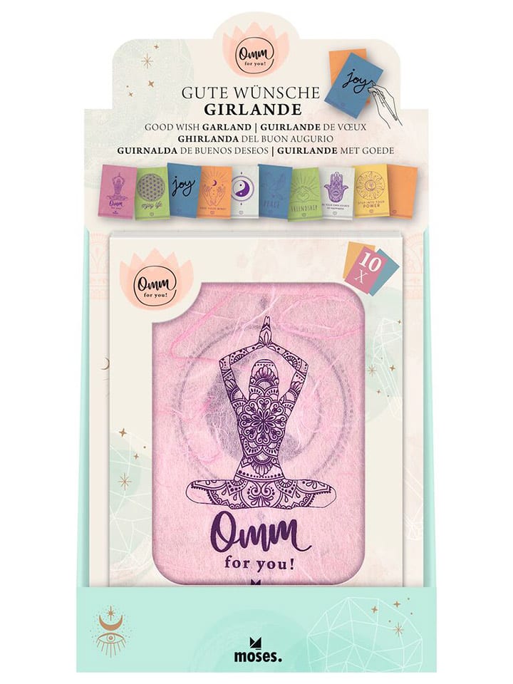 moses. Girlanda z życzeniami "Omm dla Ciebie" w różnych kolorach rozmiar: onesize