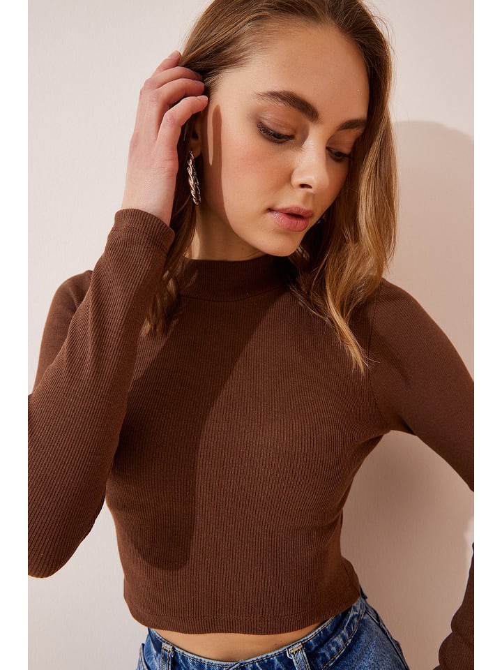 Happiness Istanbul Koszulka w kolorze brązowym rozmiar: S/M