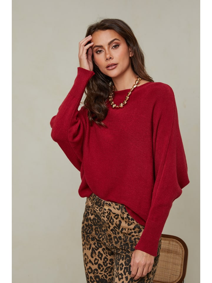 Joséfine Sweter "Hajos" w kolorze czerwonym rozmiar: XL