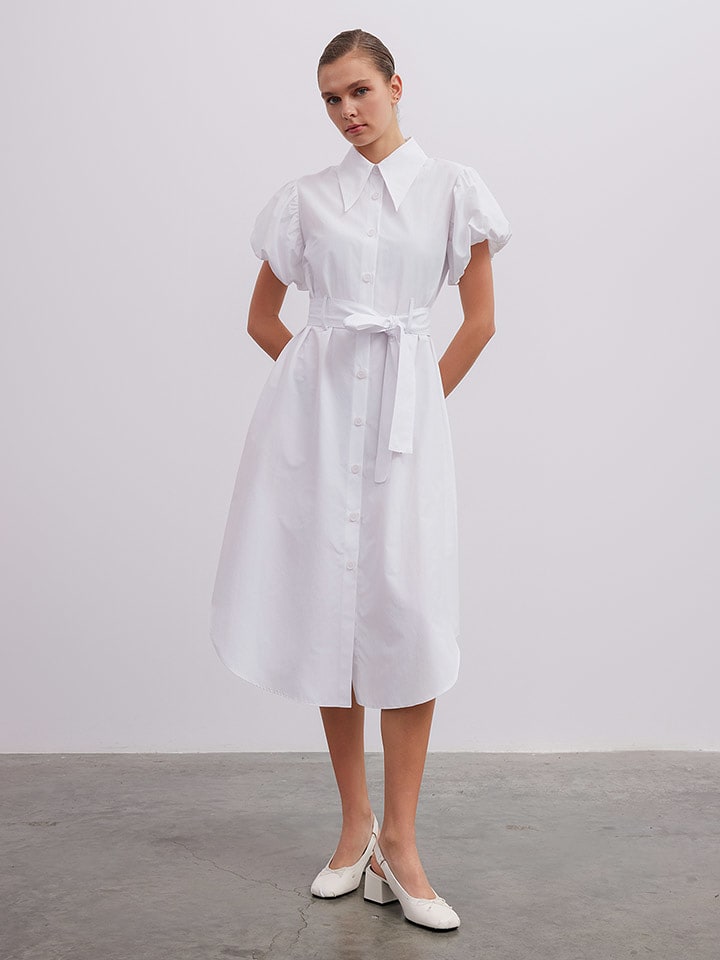 BGN Sukienka w kolorze białym rozmiar: 38