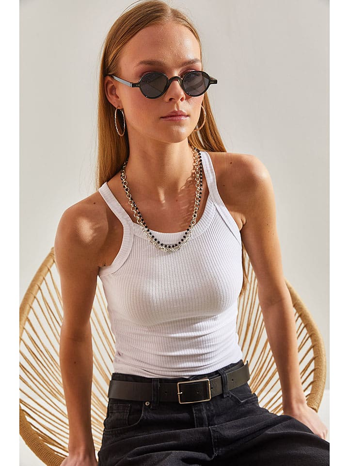 Bianco Lucci Top w kolorze białym rozmiar: L