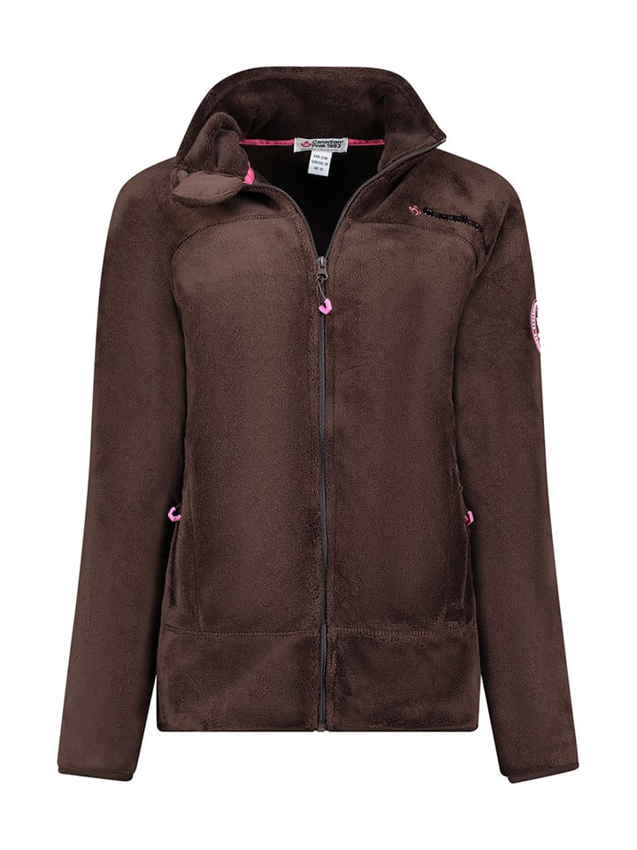 Canadian Peak Kurtka polarowa "Udilas" w kolorze brązowym rozmiar: XXL