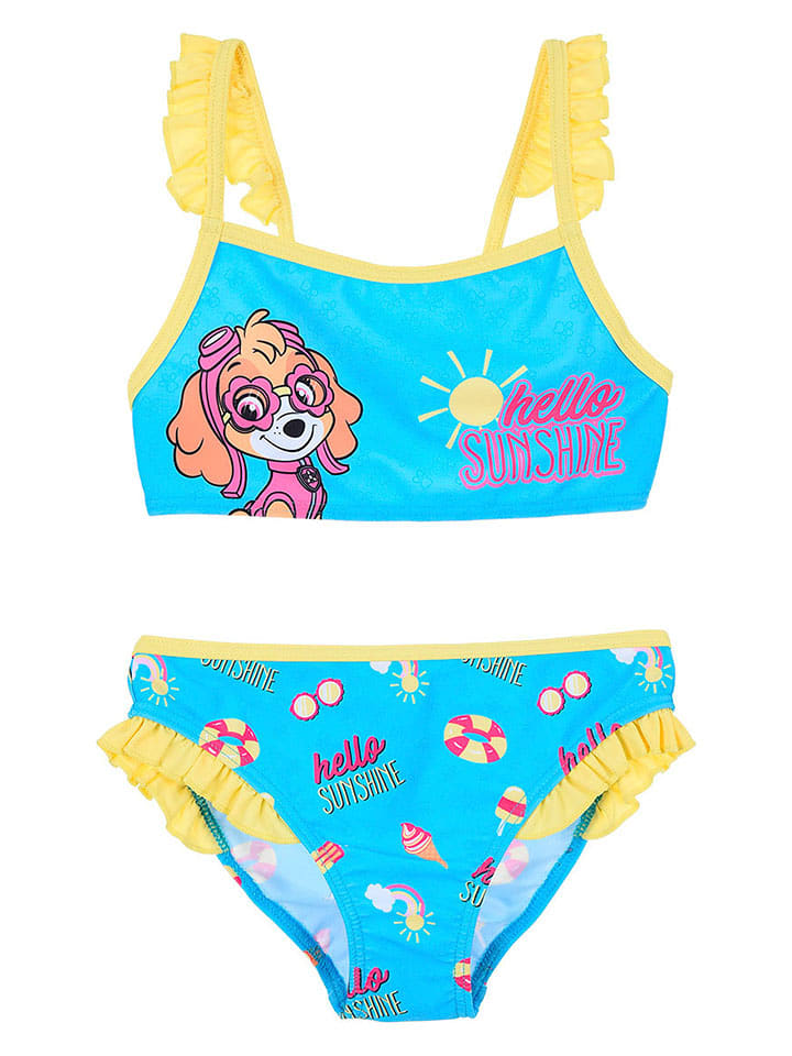 Paw Patrol Bikini "Psi Patrol" w kolorze niebiesko-żółtym rozmiar: 98